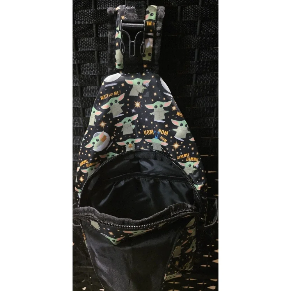 Grogu Baby Yoda Crossbody Sling Backpack Star Wars The Mandalorian Unique Custom